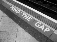 Picture: mind the gap. 